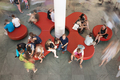 Moma aerial view of lobby 'unity' seating-120-xxx